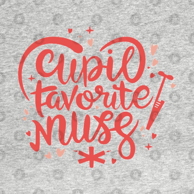 Cupids Favorite Nurse Valentines Day by YuriArt